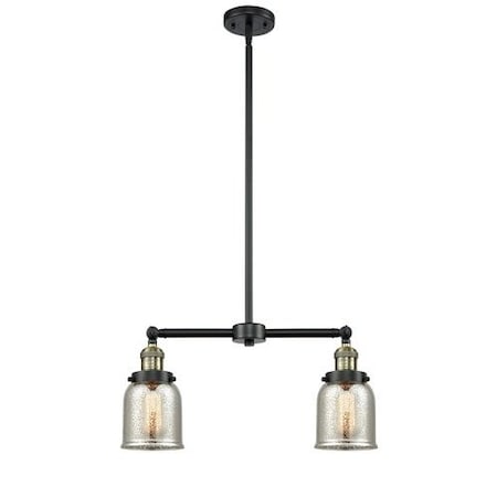 Innovations Lighting 2 Light Vintage Dimmable Led Small Bell 21 Inch Chandelier, 694219 209-BAB-G58-LED